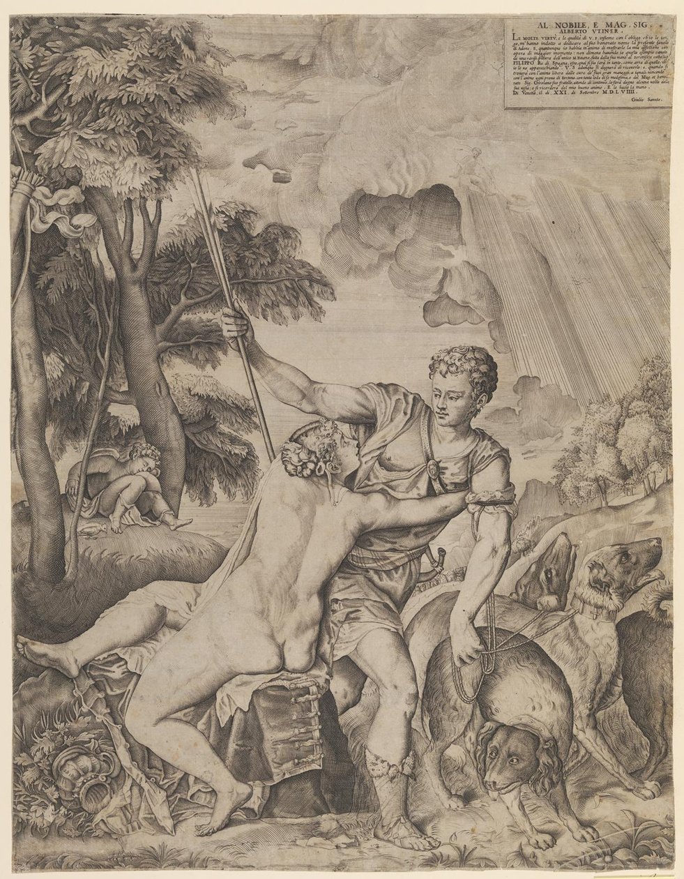 Vénus et Adonis - Giulio Sanuto