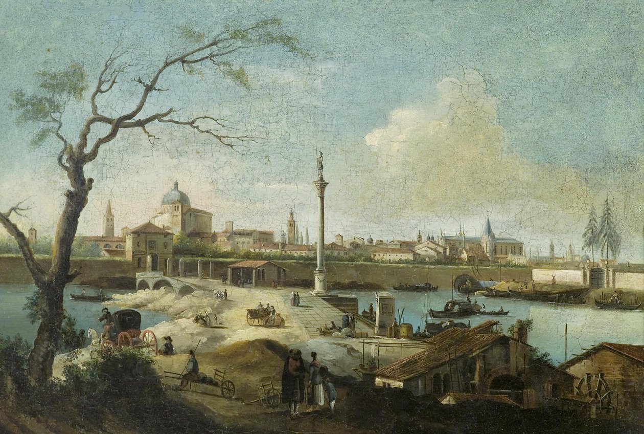 Capriccio avec vue de Padoue - Giuseppe Bernardino Bison