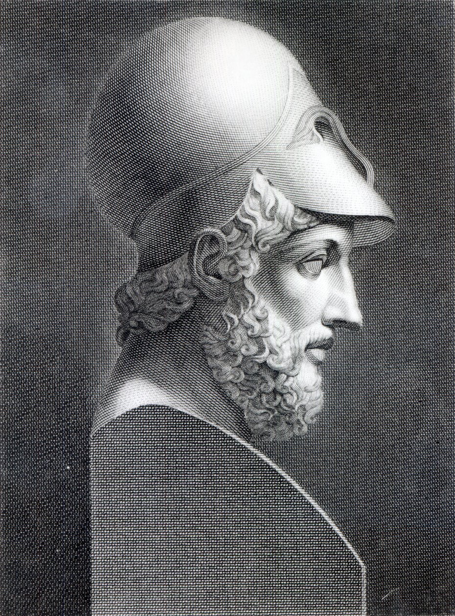 Buste de Périclès, gravé par Giuseppe Cozzi - Giuseppe Longhi