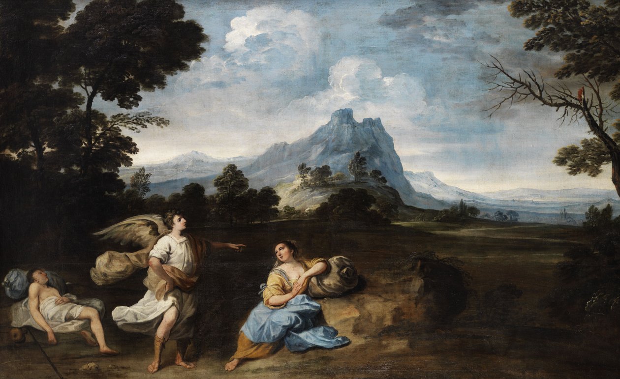 Agar et Ismaël dans le désert - Giuseppe Zola