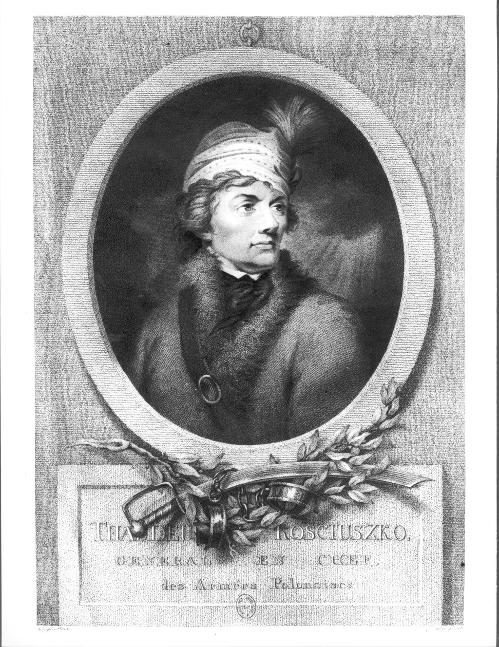 Tadeusz Kosciuszko (1746-1817), gravé par Christiaan Josi (d.1828), publié 1794-98 - Giuseppe or Josef Grassi