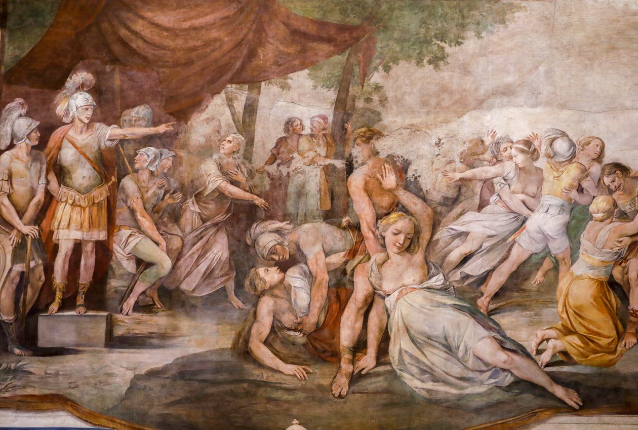 Enlèvement des Sabines (détail) - Giuseppe (1568 1640) Cesari