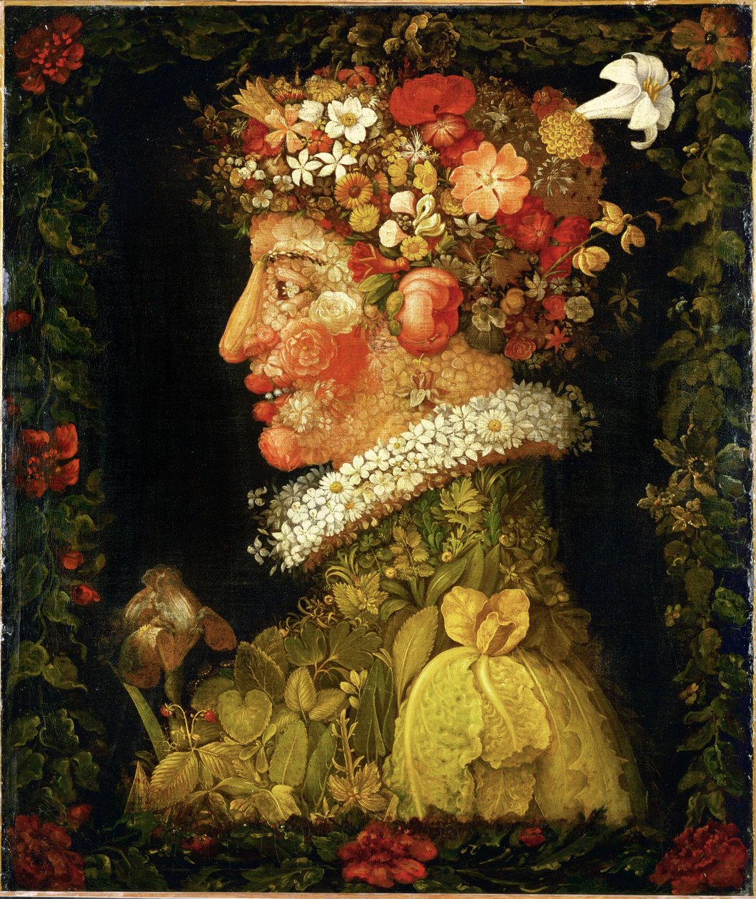 Printemps, allégorie ... - Giuseppe Arcimboldo