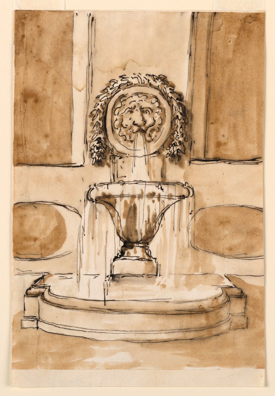 Design pour une fontaine murale - Giuseppe Barberi
