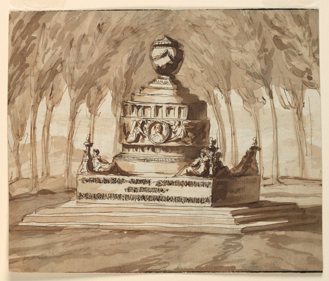 Monument sépulcral pour le poète Pietro Chiari - Giuseppe Barberi