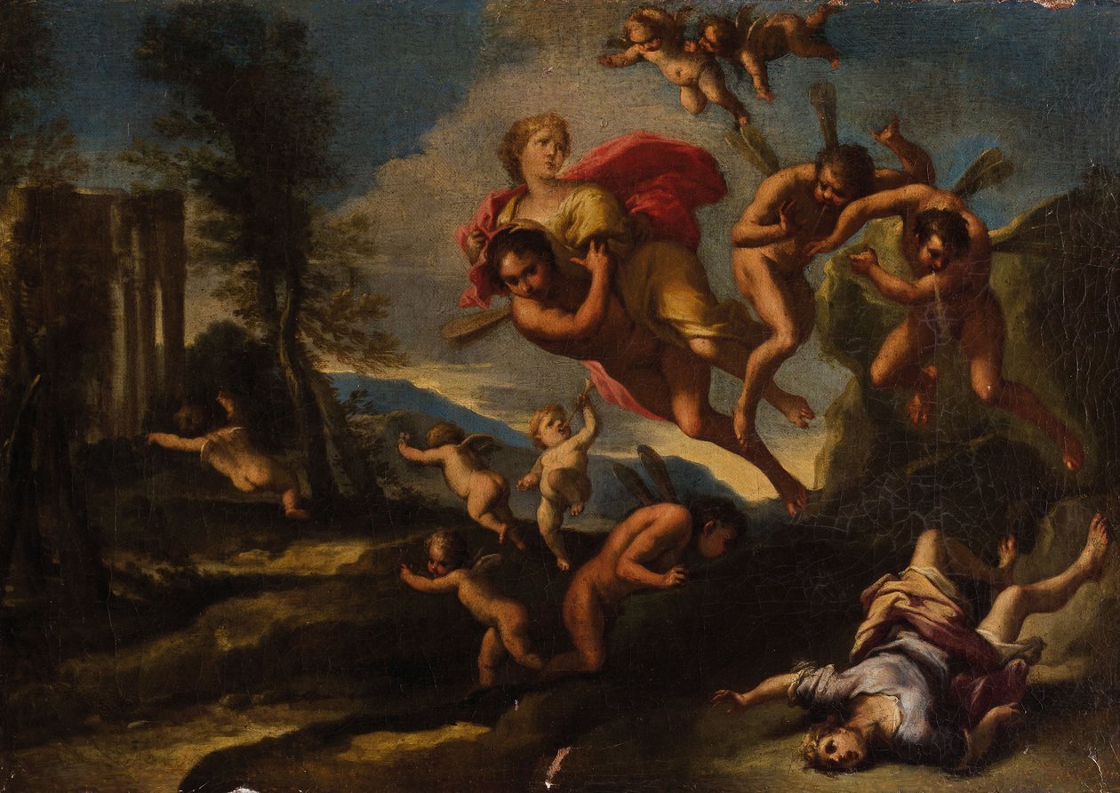 Borée enlevant Orithyia - Giuseppe Bartolomeo Chiari