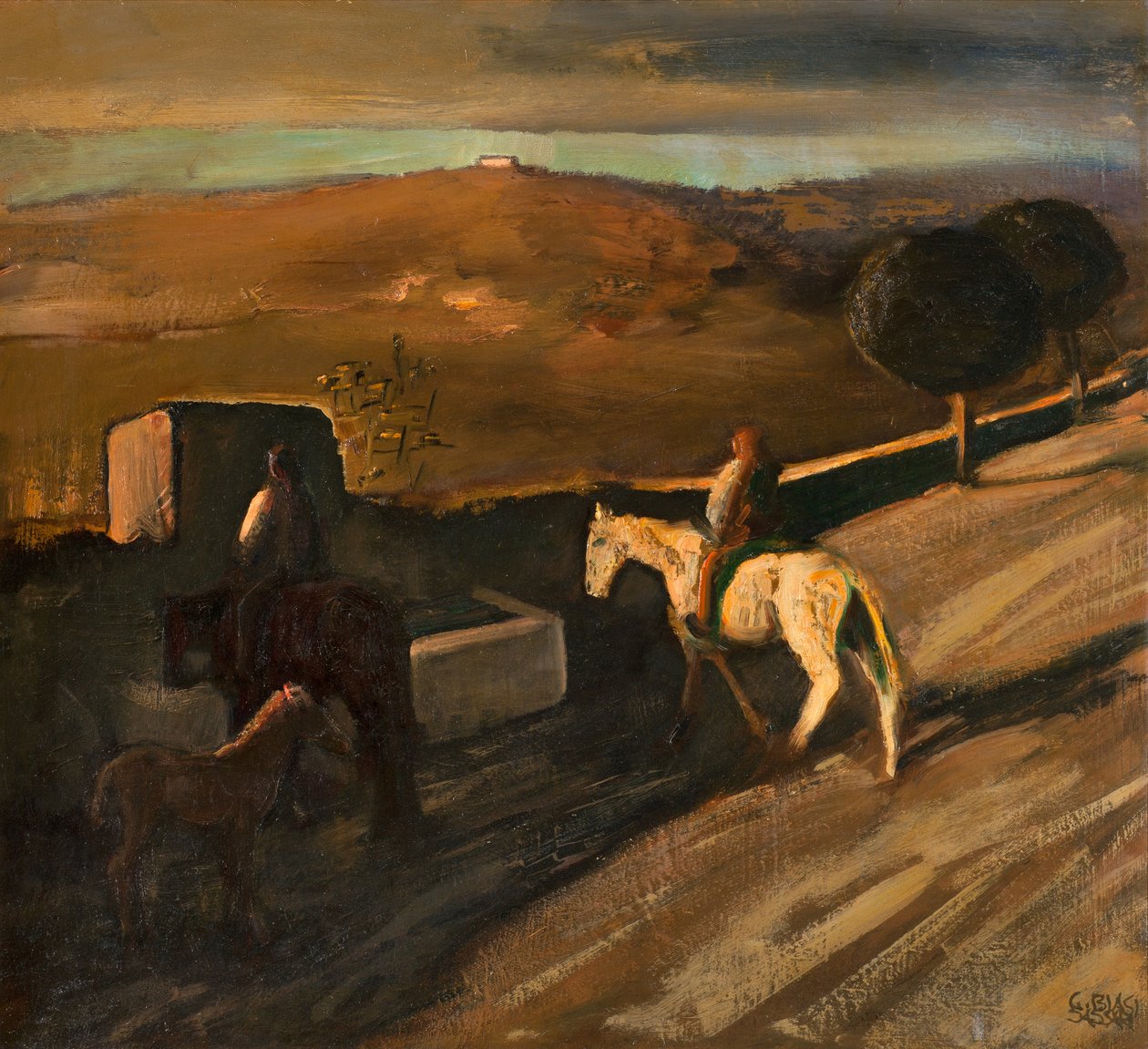 Cheval blanc à l