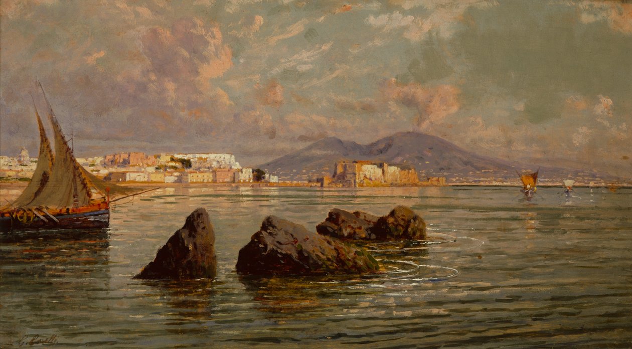 La baie de Naples - Giuseppe Carelli