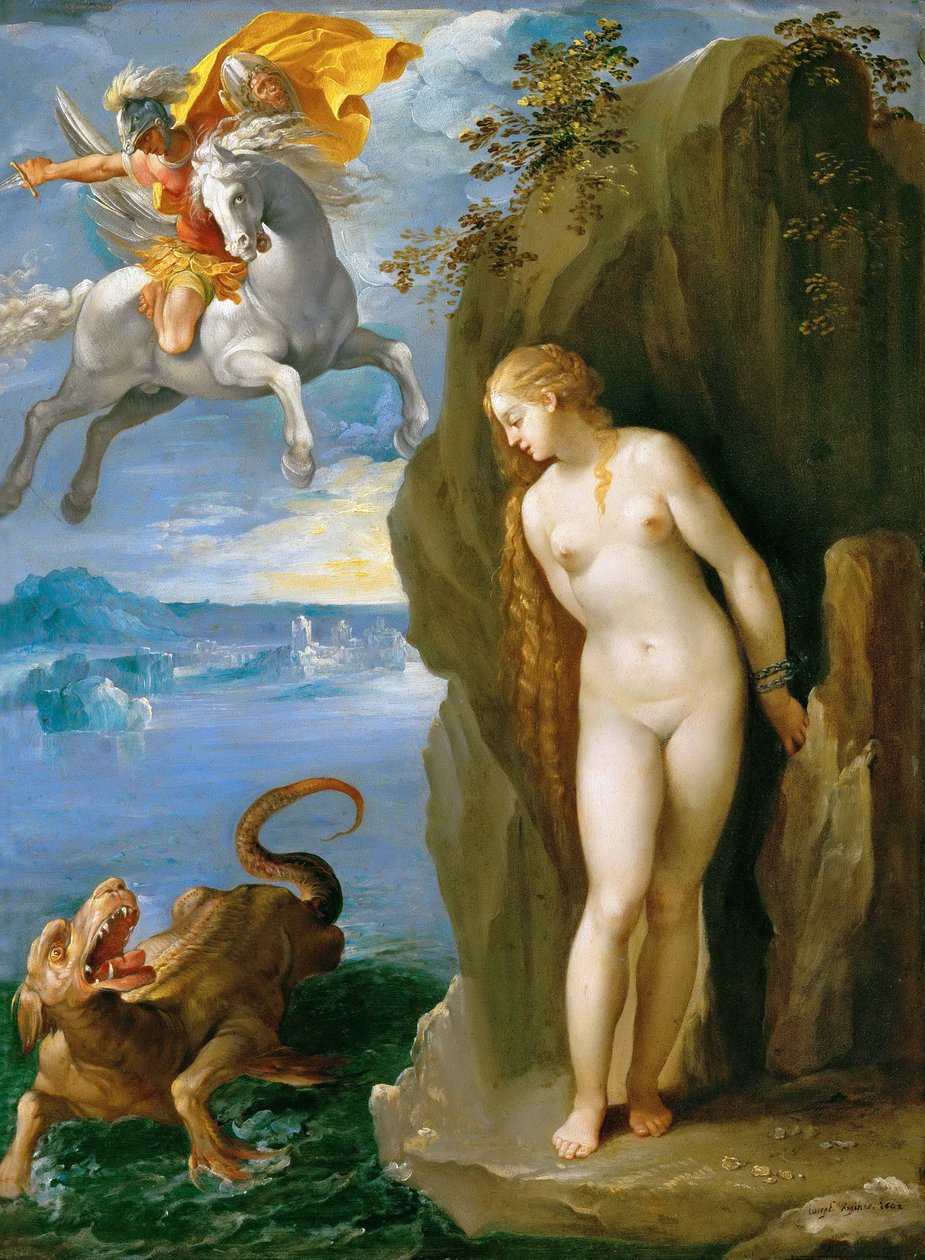 Allemand : Perseus befreit Andromeda Persée et Andromède - Giuseppe Cesari