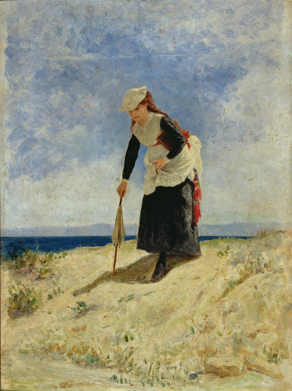 Femme sur la plage - Giuseppe de Nittis