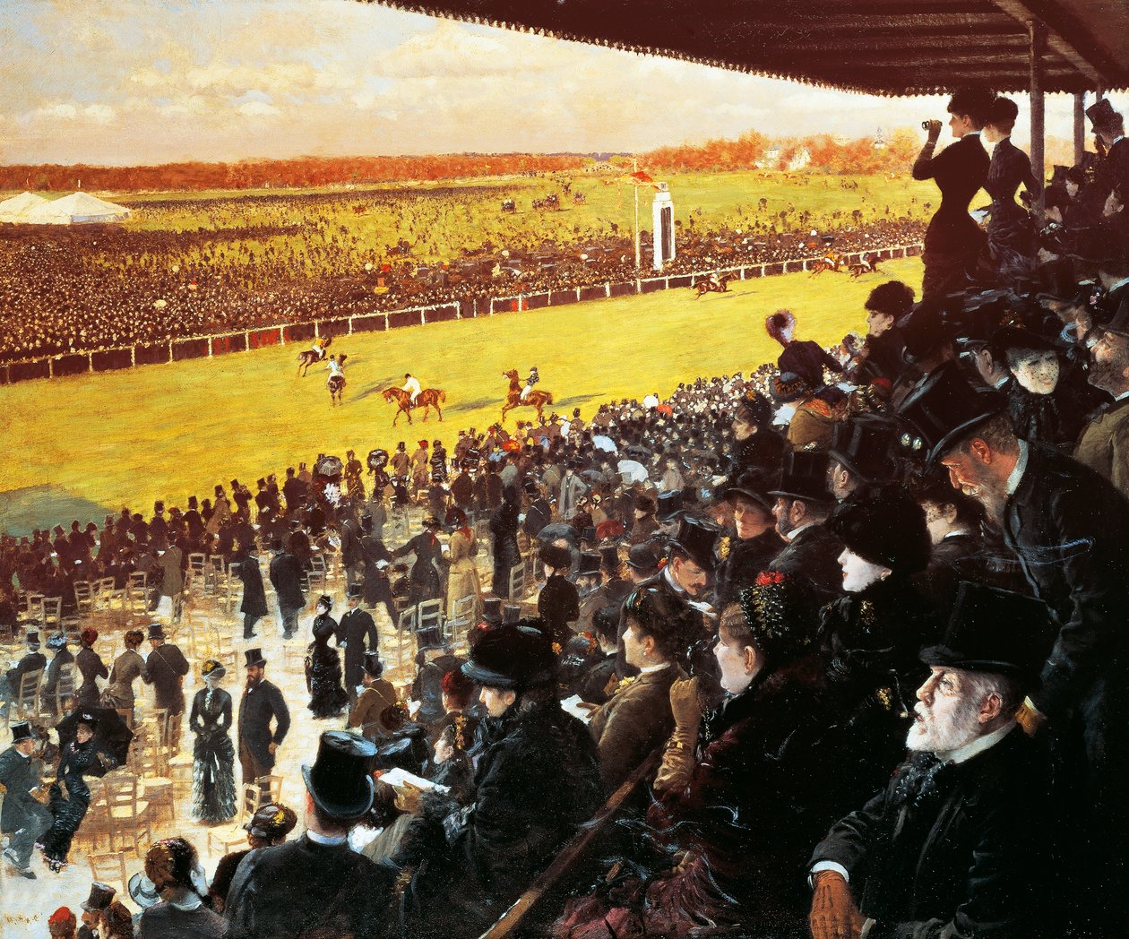 Courses à Longchamps - Giuseppe or Joseph de Nittis
