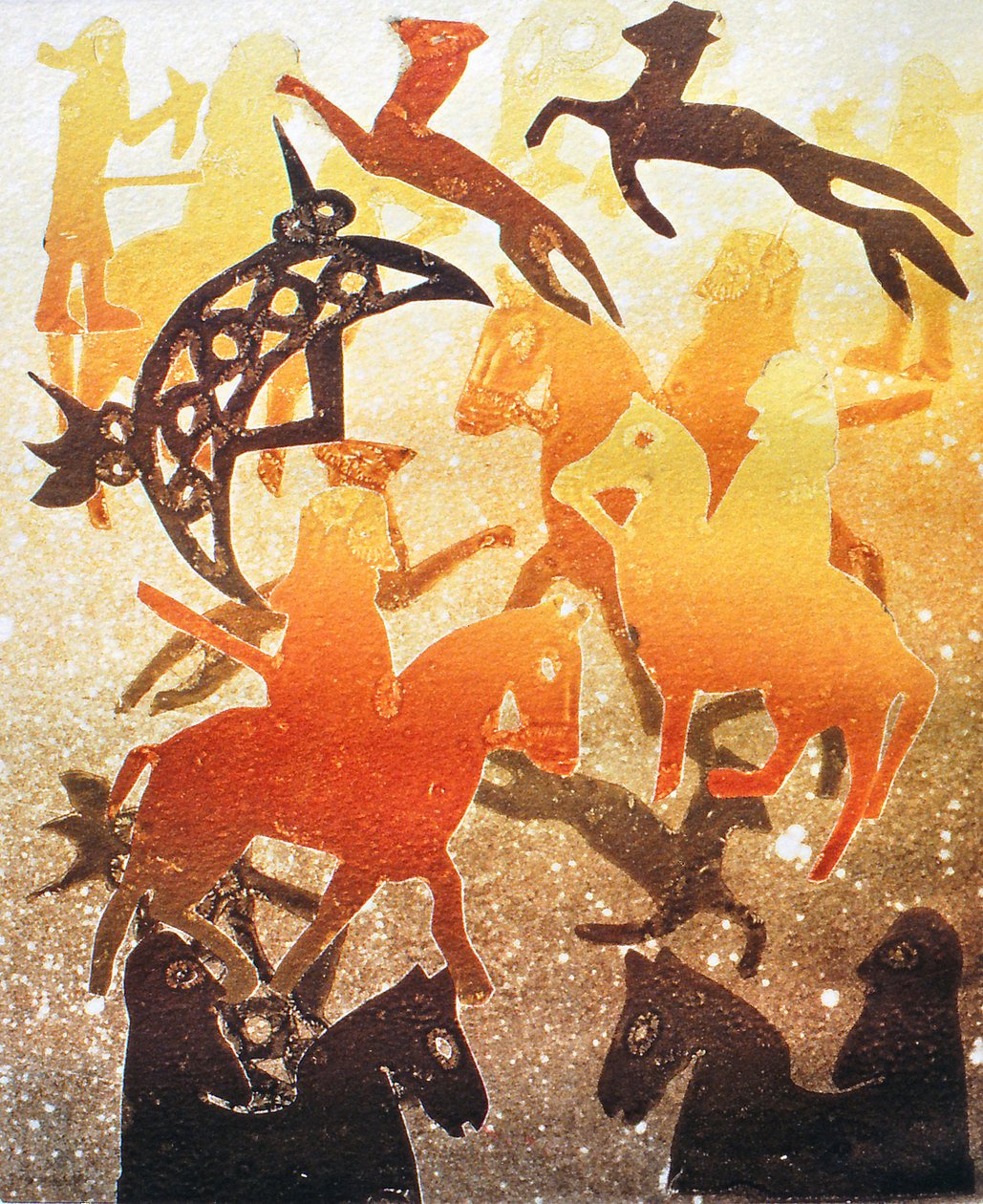 Chasse picte, 2000 - Gloria Wallington
