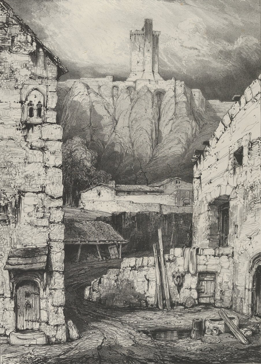 Donjon du Château de Polignac, 1830 - Godefroy Engelmann