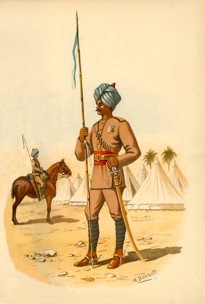 Les 13e lanciers du Bengale, 1890 - Godfrey Douglas Giles