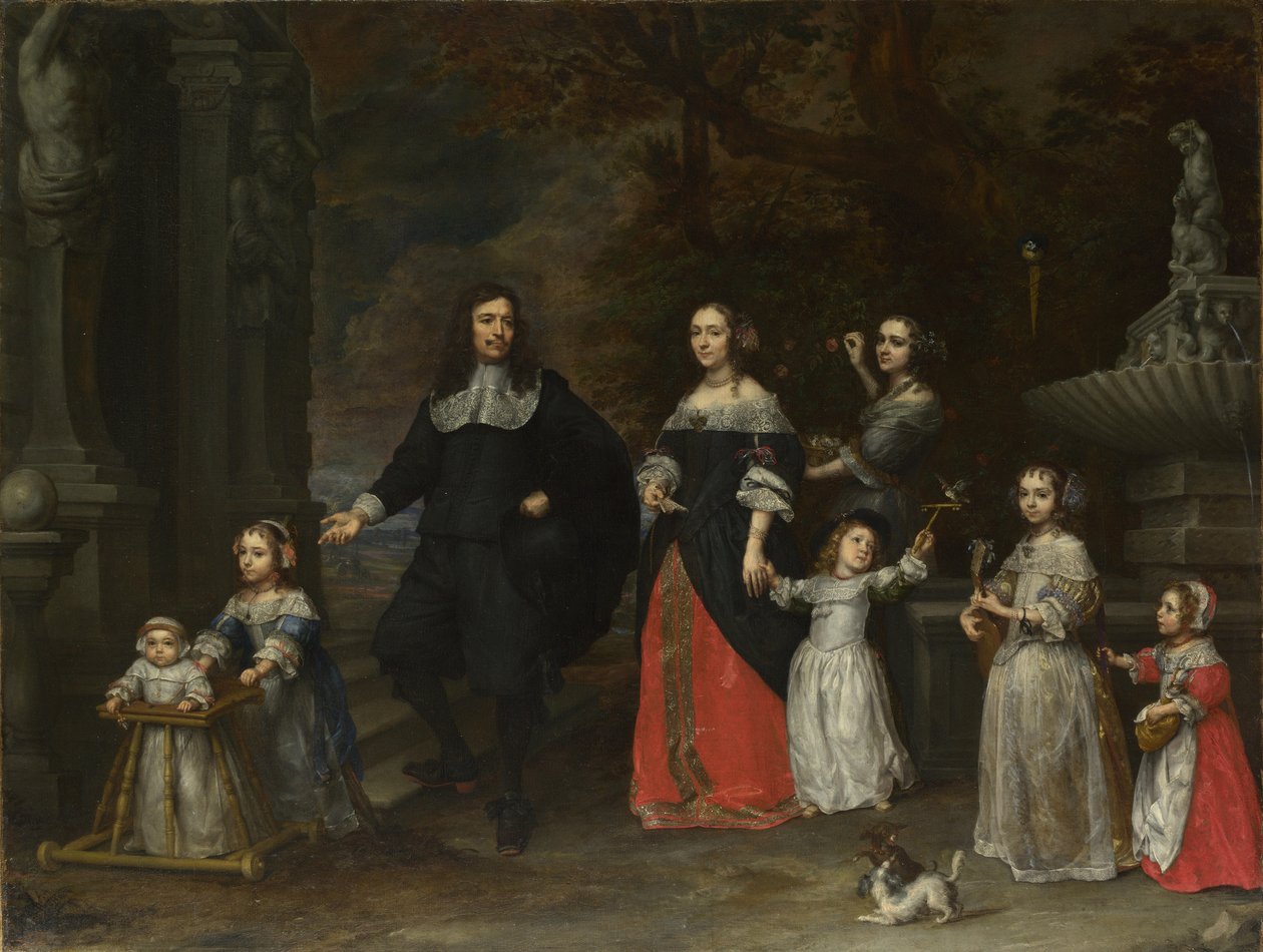 Un groupe familial, vers 1664 - Gonzales Coques