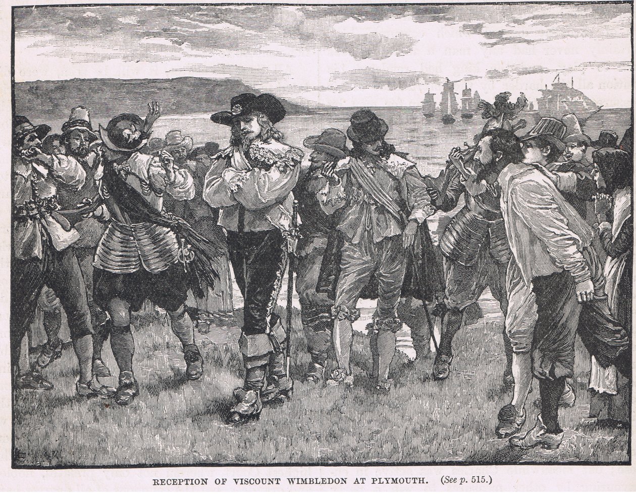 Réception du vicomte Wimbledon à Plymouth 1626 - Gordon Frederick Browne