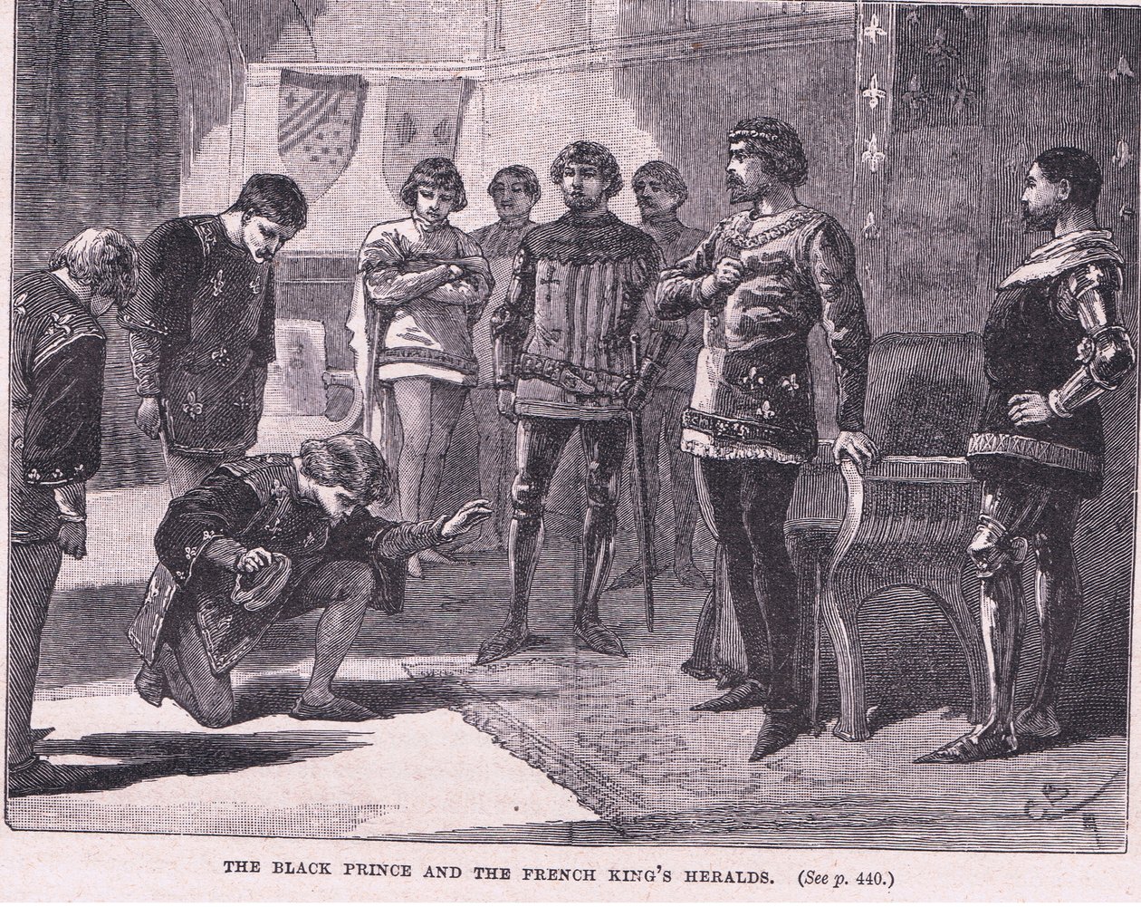 Le Prince Noir et les hérauts du roi de France, 1367 - Gordon Frederick Browne