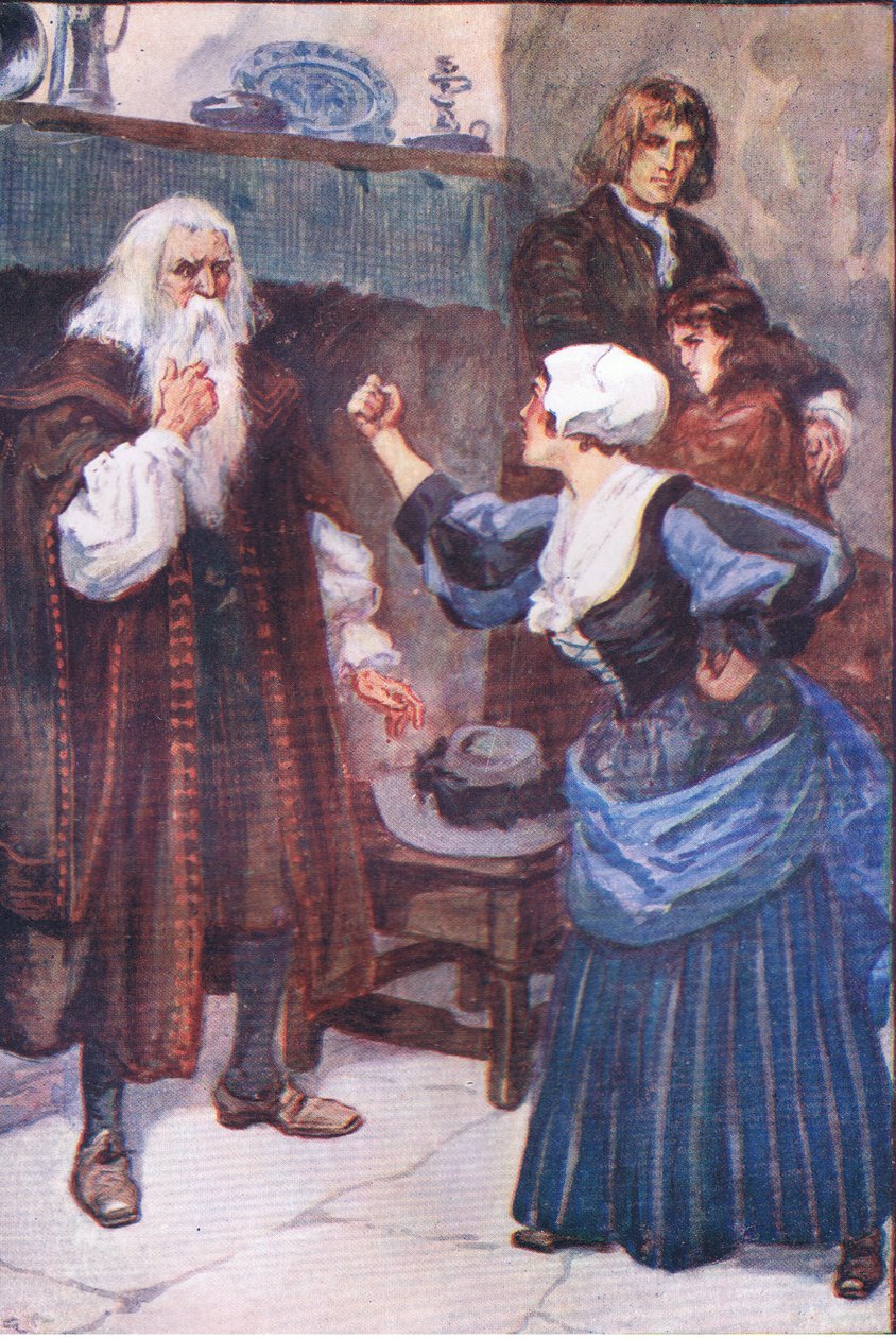 Vieil homme vilain, cria ma mère, extrait de Lorna Doone publié par W & R Chambers Ltd, 1921 - Gordon Frederick Browne
