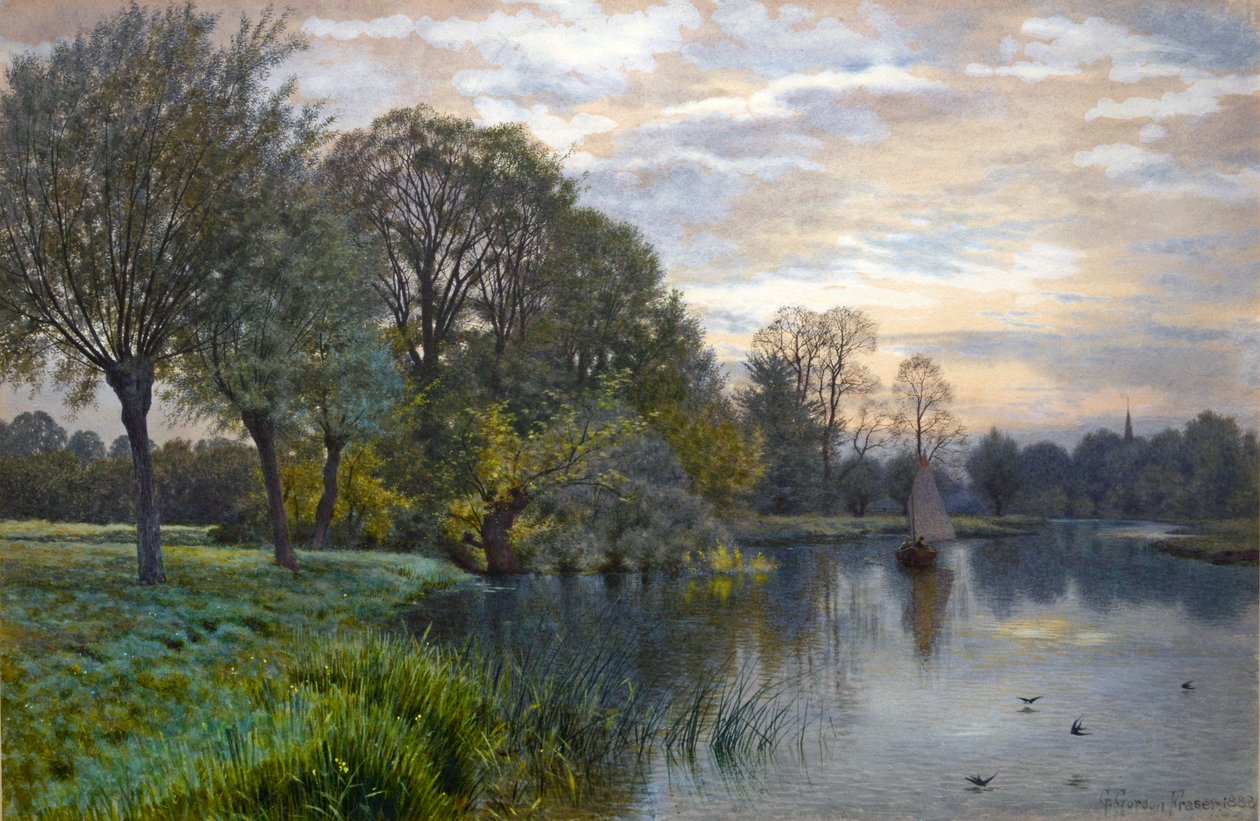 Le fleuve Great Ouse au coucher du soleil - Gordon Fraser