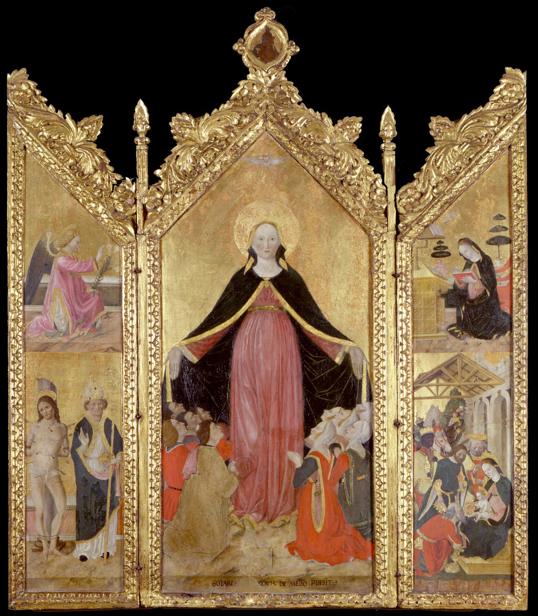 Triptyque de la Madone de la Miséricorde - Gottardo Scotti