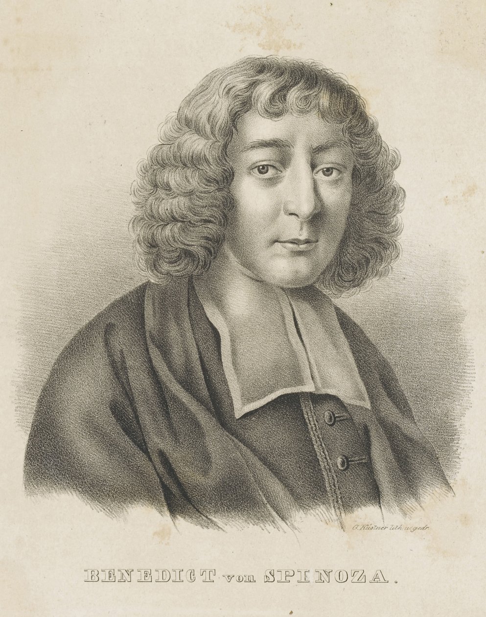 Portrait de Baruch Spinoza - Gottfried Küstner
