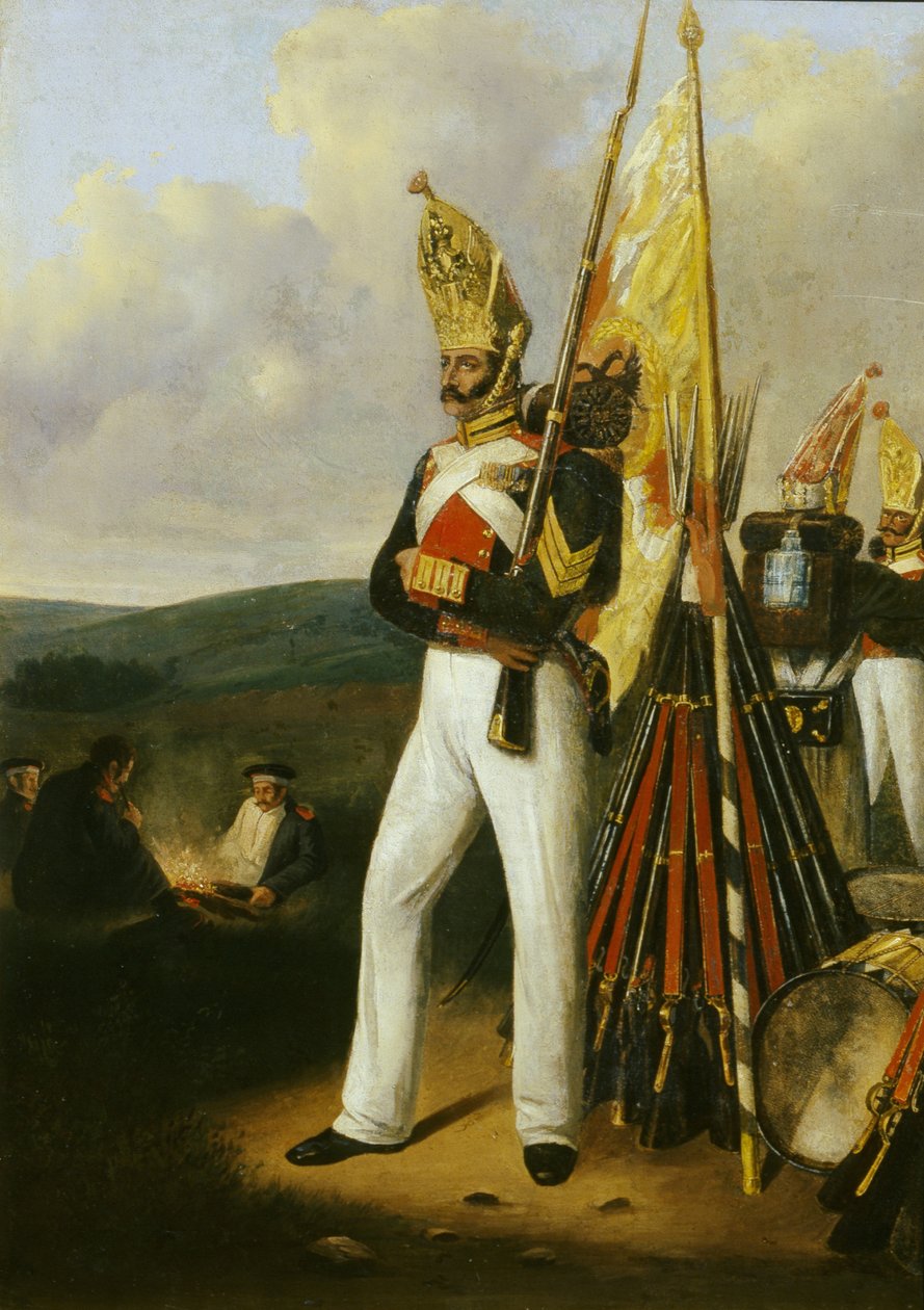 Grenadier du régiment des gardes Pavlovsky, années 1840 - Gottfried Willewalde