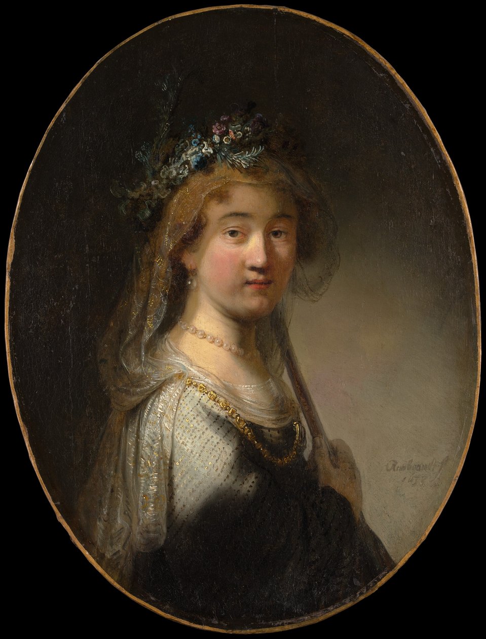 Jeune femme en bergère - Govaert Flinck