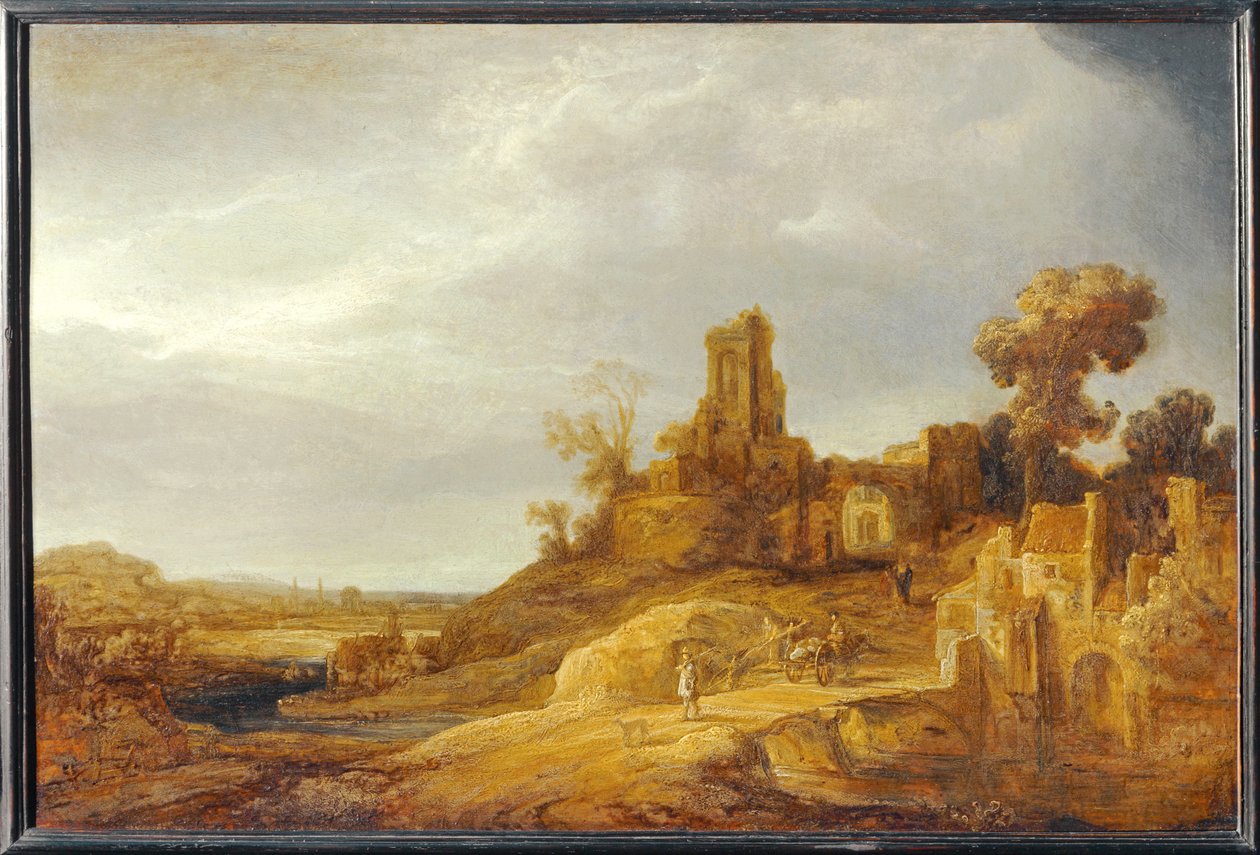 Paysage au pont … - Govaert Flinck