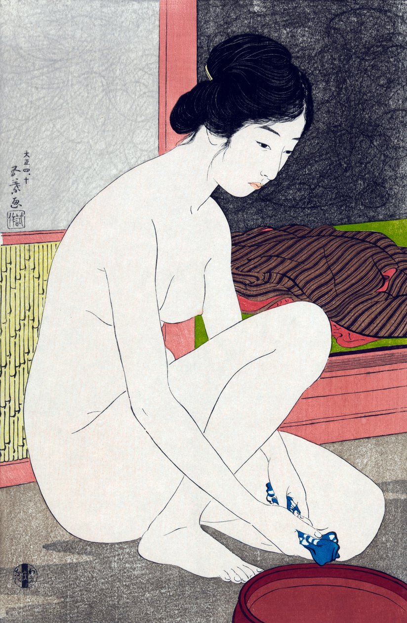 Femme après le bain - Goyo Hashiguchi