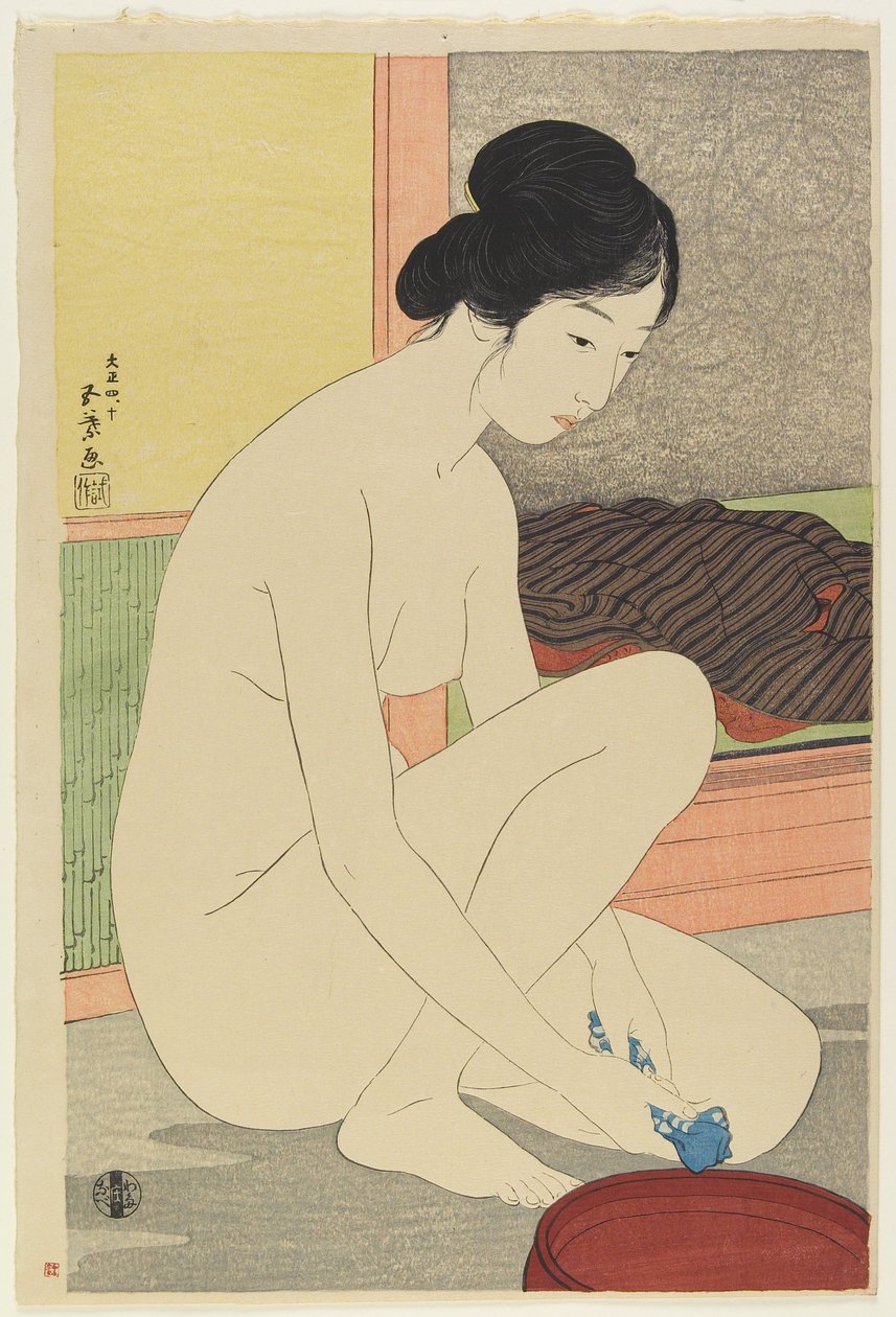 Femme au bain, octobre 1915 - Goyo Hashiguchi