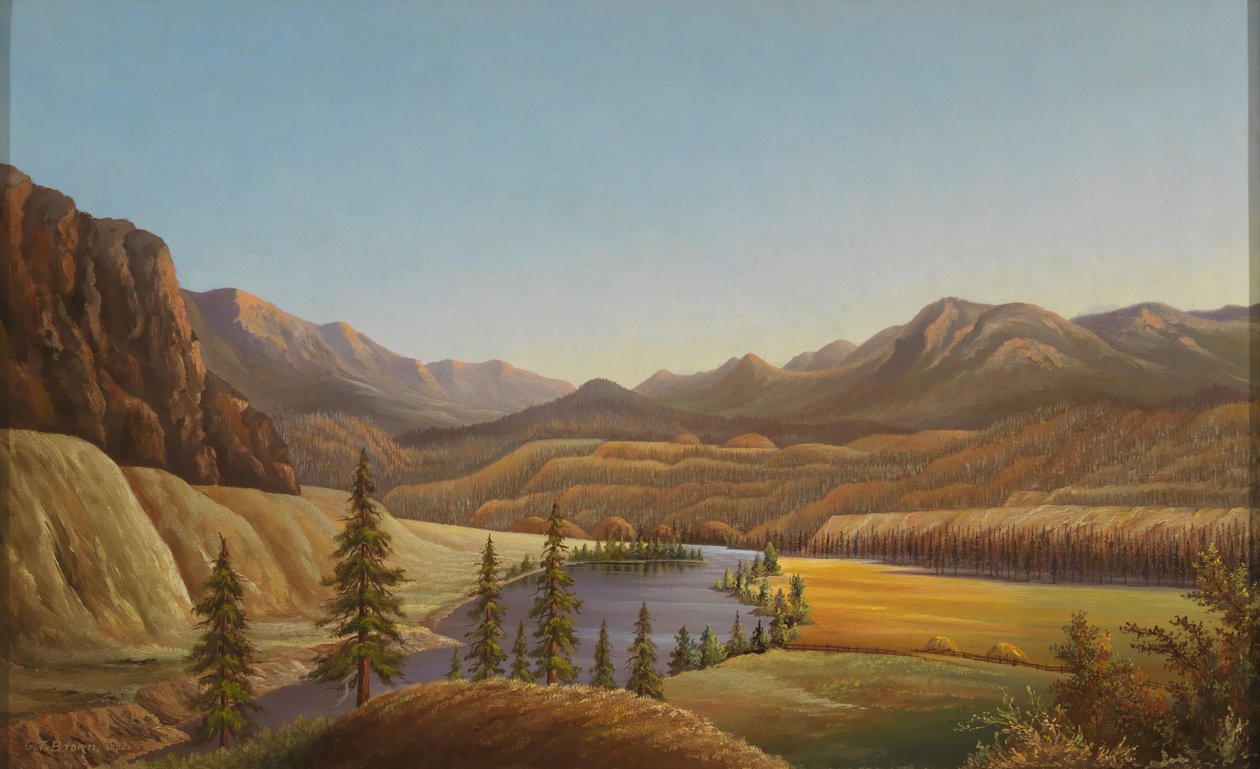 Vue du lac Okanagan, Colombie-Britannique - Grafton Tyler Brown