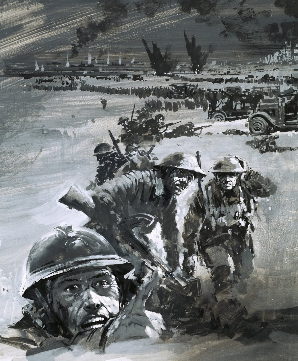 Scène de guerre à Dunkerque - Graham Coton