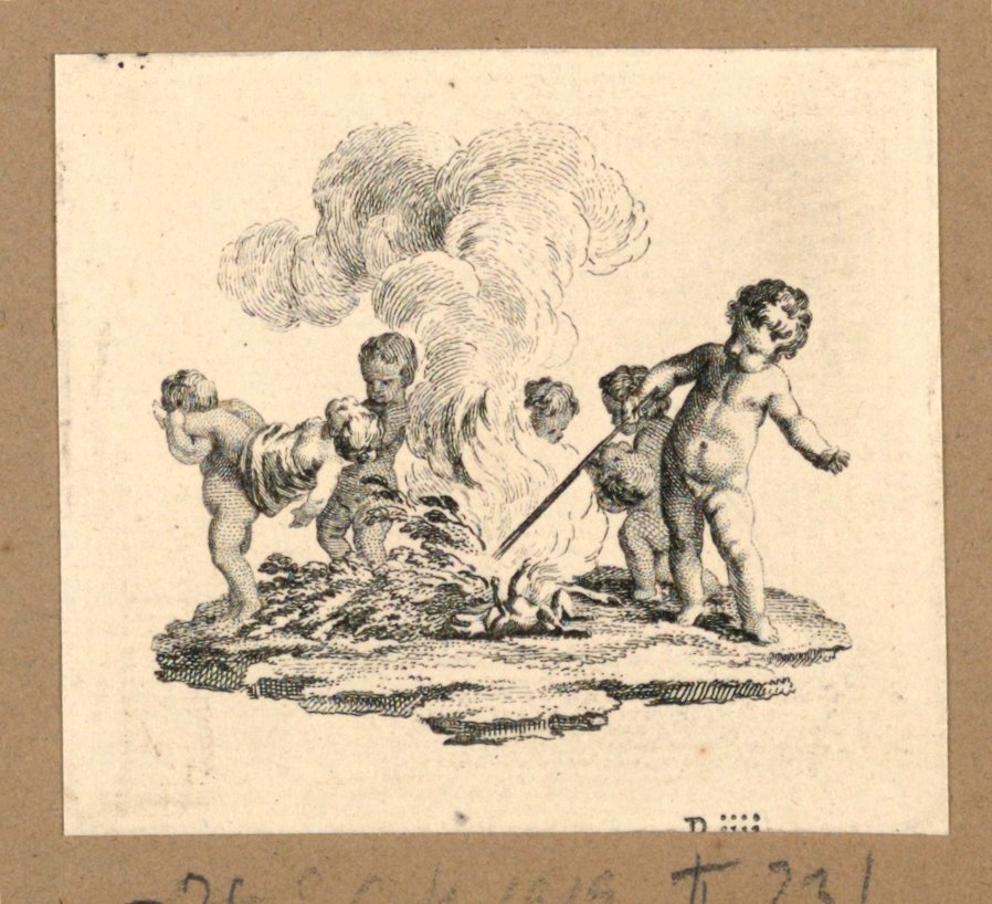 La mort de deux enfants - Gravelot