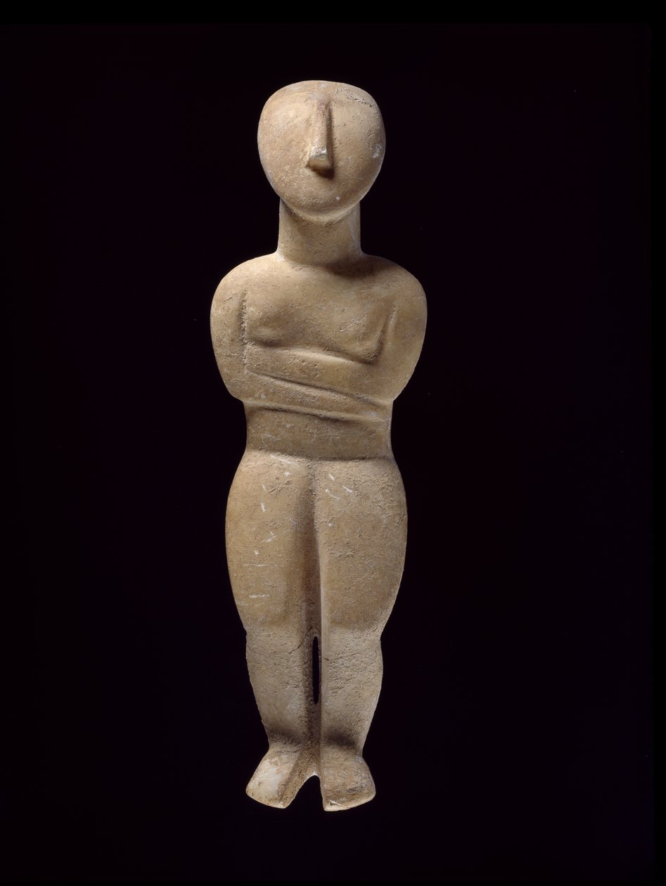 Figurine cycladique, Naxos, c.3000-2000 av. J.-C. - Greek