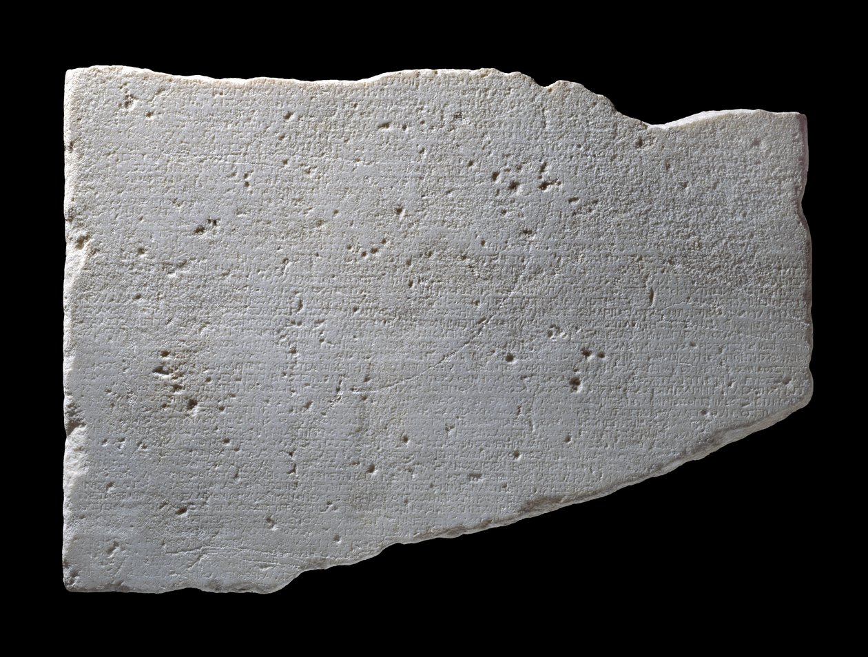 Fragment du marbre de Paros, c.264 av. J.-C. - Greek