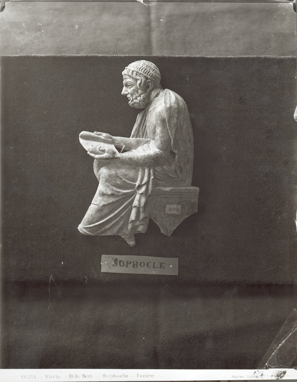 Sophocle (495-406 av. J.-C.) lisant un poème - Greek