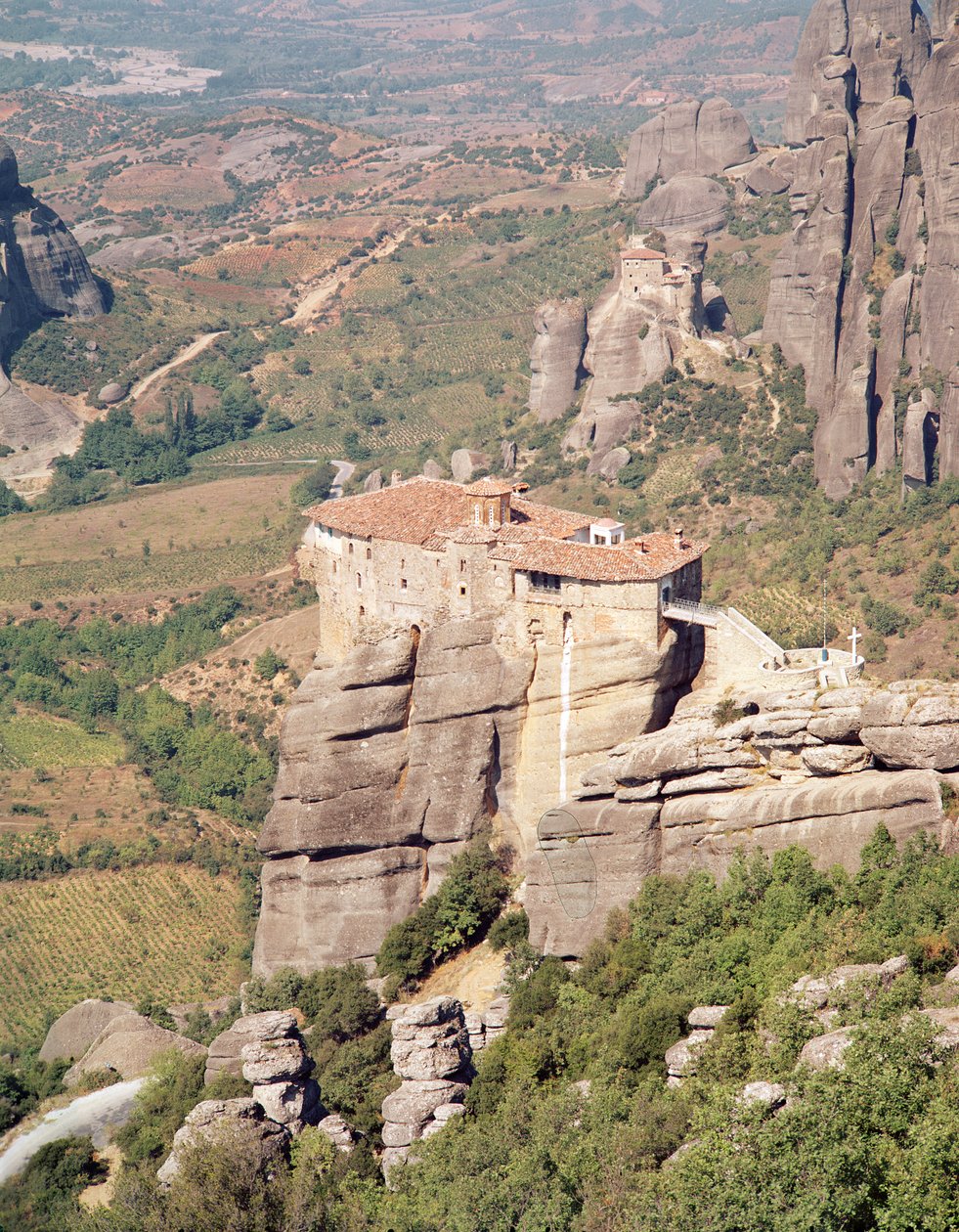 Vue du Monastère de Roussanou - Greek School