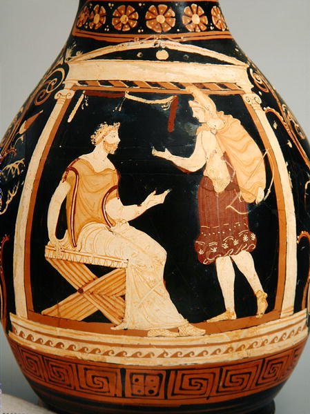 Oinochoé (Forme III), 340-320 av. J.-C. (détail) - Greek