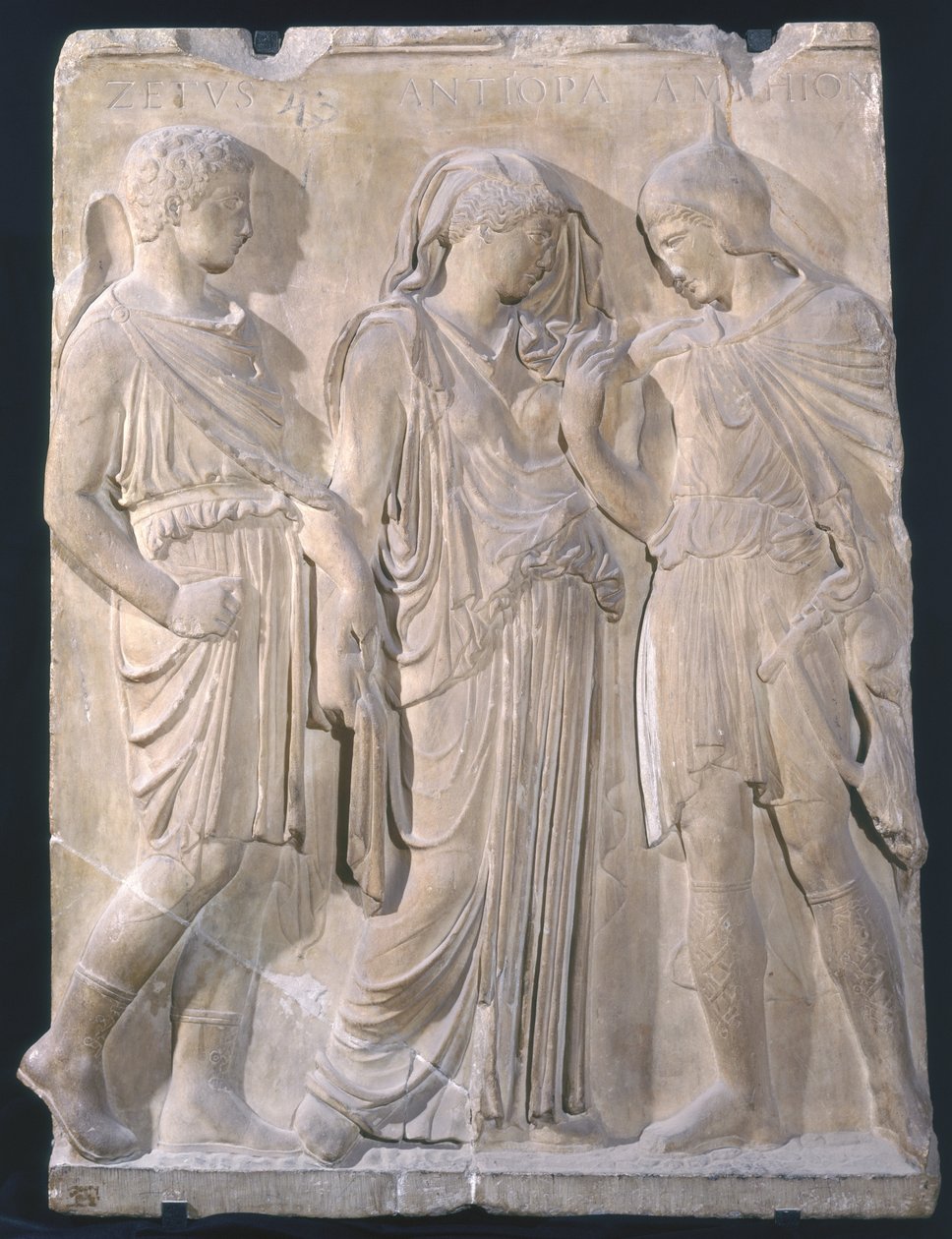 Orphée, Eurydice et Hermès (marbre) - Greek