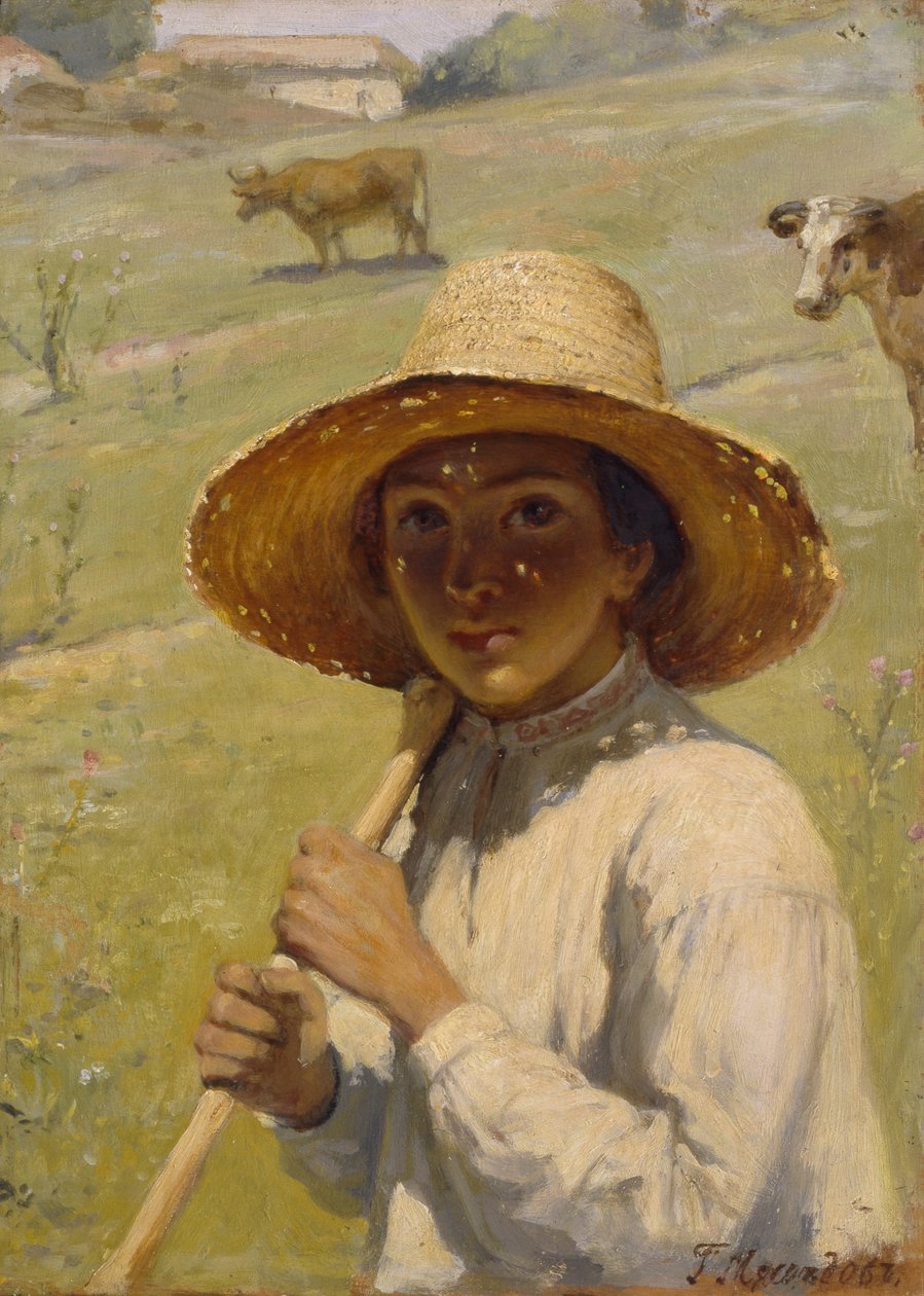 Garçon berger, 1909 - Grigori Grigorievich Mjasoedov