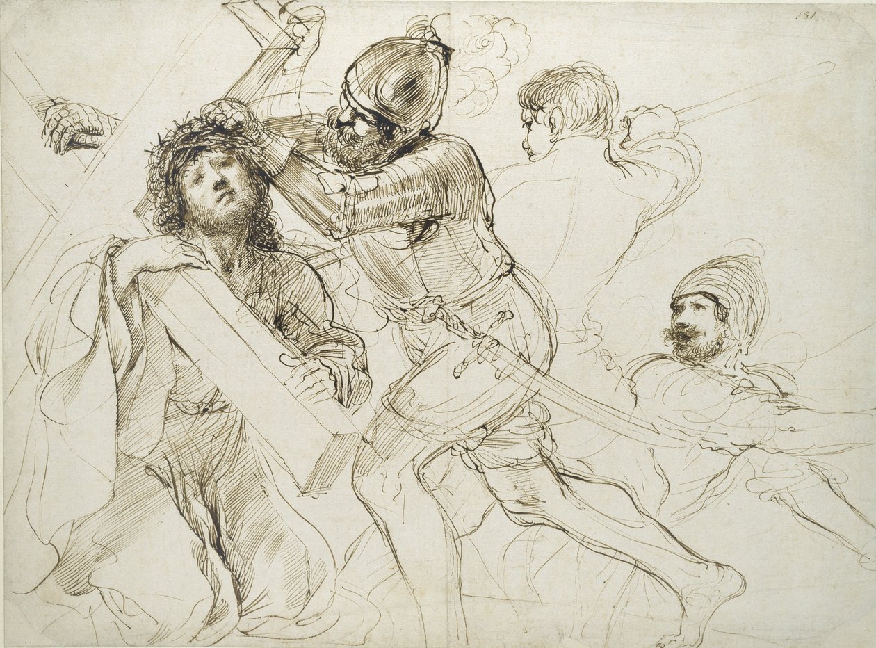 Le Christ portant la croix, vers 1625 - 1628 - Giovanni Francesco Barbieri