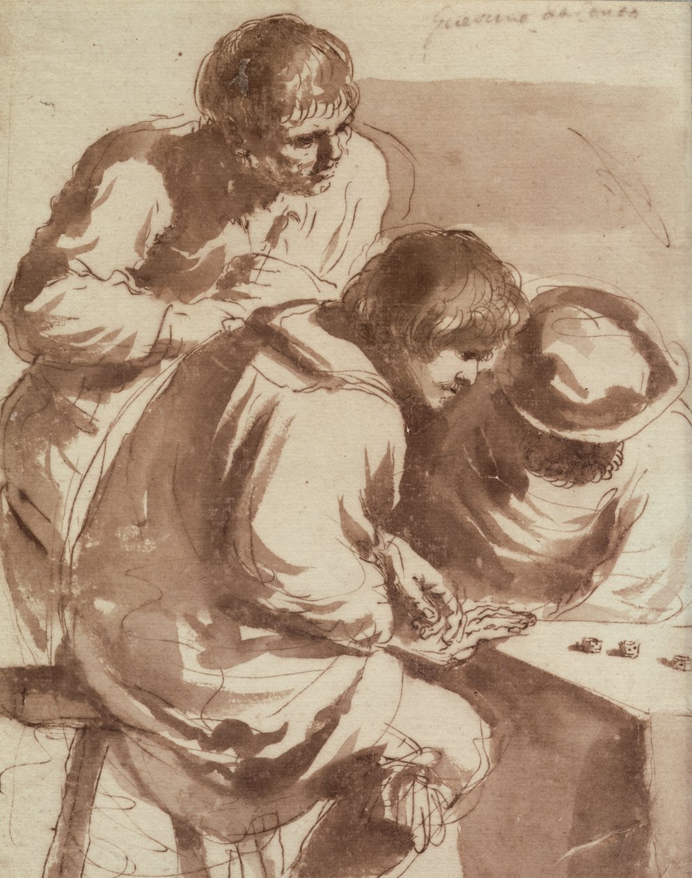 Joueurs de dés - Giovanni Francesco Barbieri
