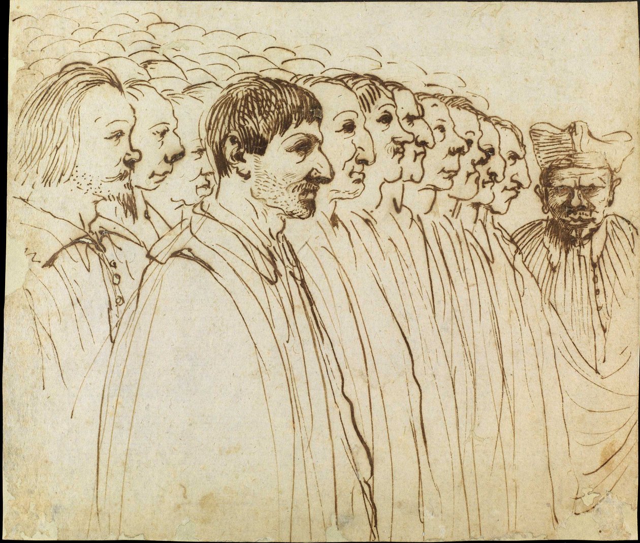 Revue des ecclésiastiques caricature - Guercino