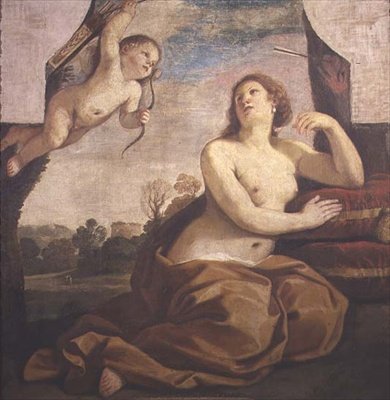Vénus et Cupidon - Guercino