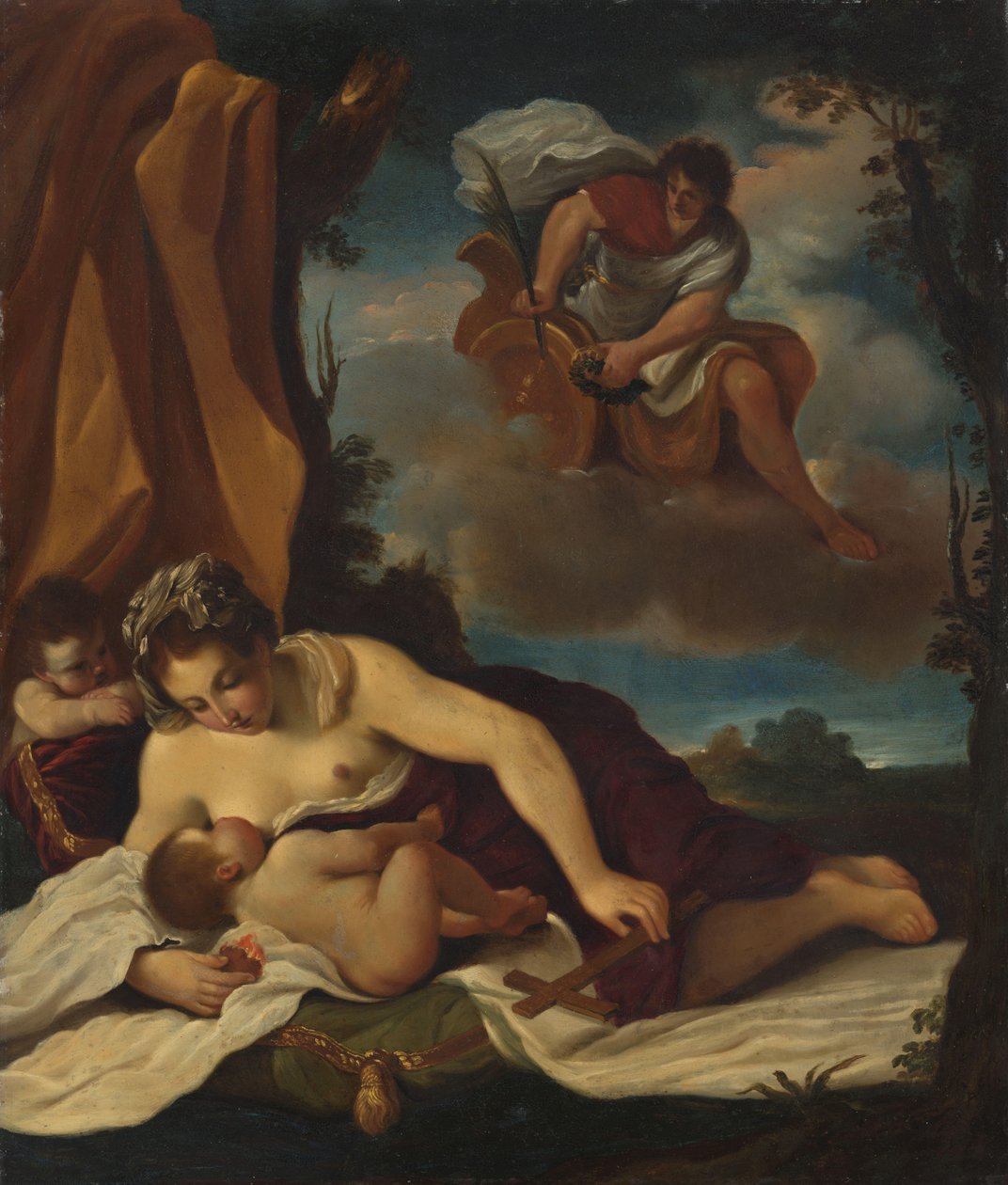 Charité - Guercino (copy after)