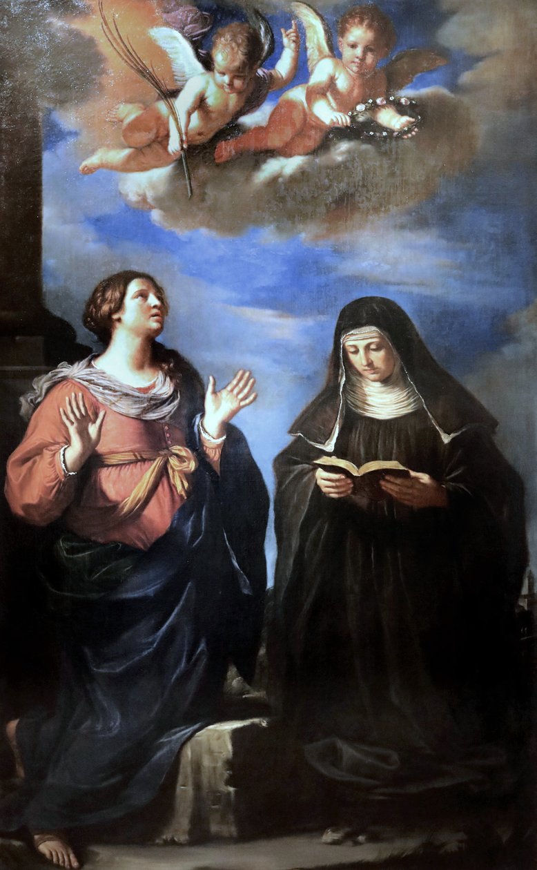 Guercino - Saintes Gertrude et Lucrèce. 1645 - Guercino