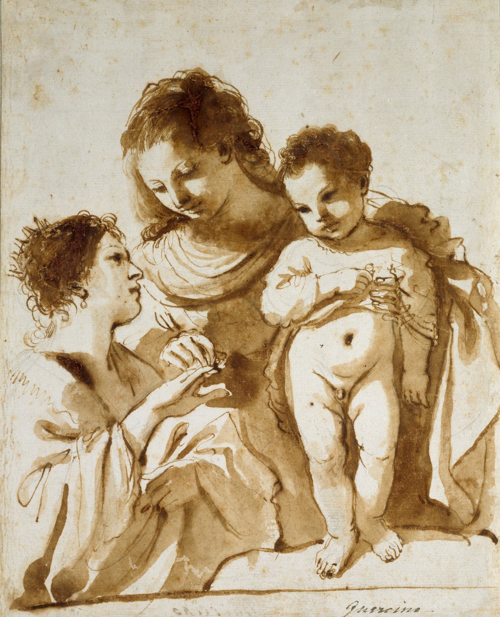 Le mariage mystique de Sainte Catherine, 1618-1619 - Guercino