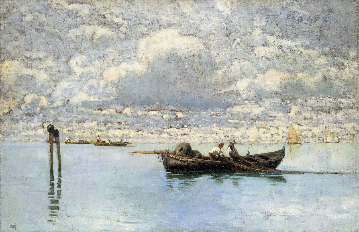 Sur la lagune vénitienne - Guglielmo Ciardi