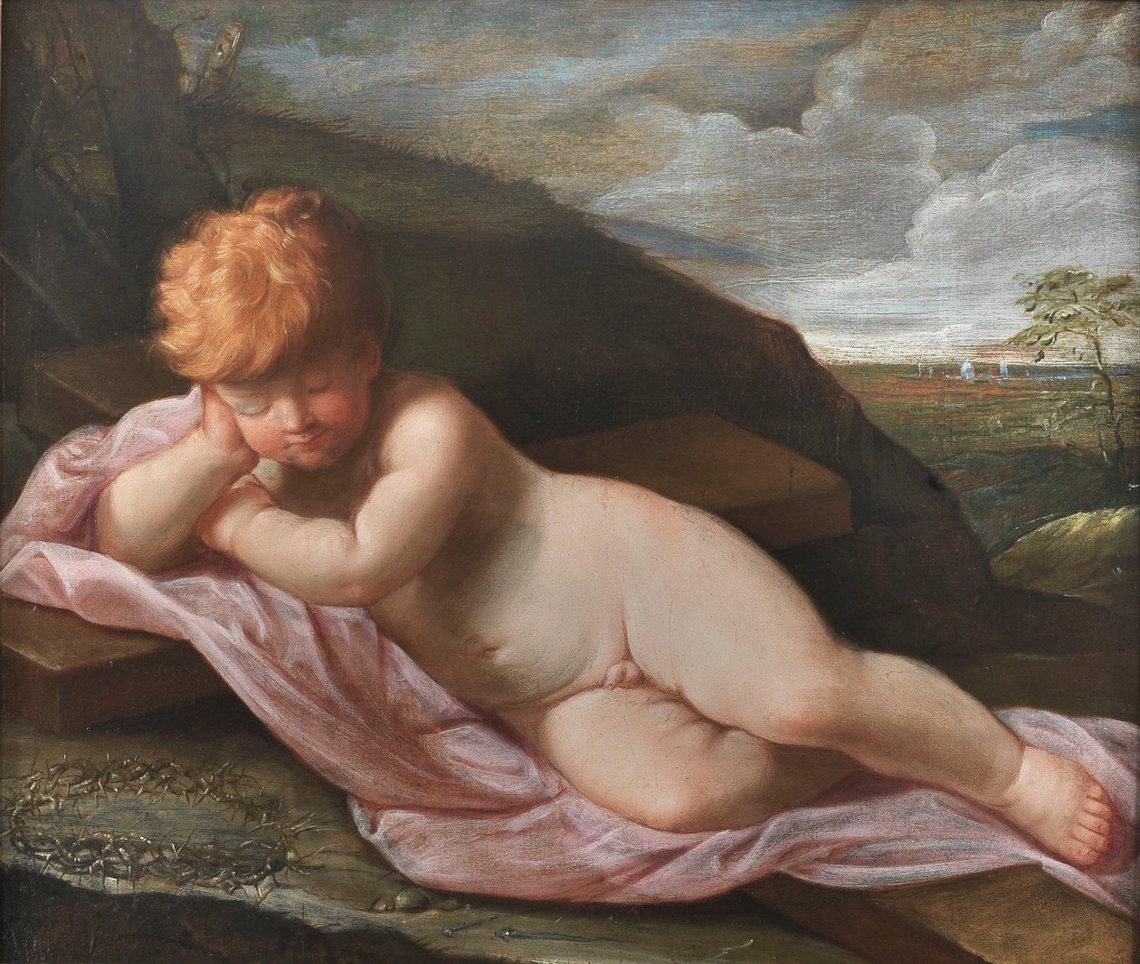Gesù Bambino endormi sur la Croix - Guido Reni