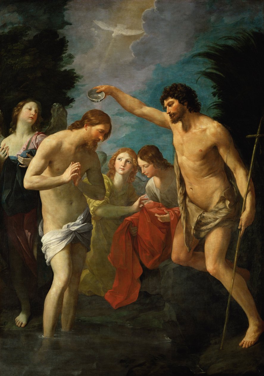 Le baptême du Christ - Guido Reni